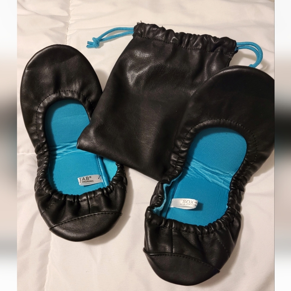 Foldable flats black size 5/6 tab sox